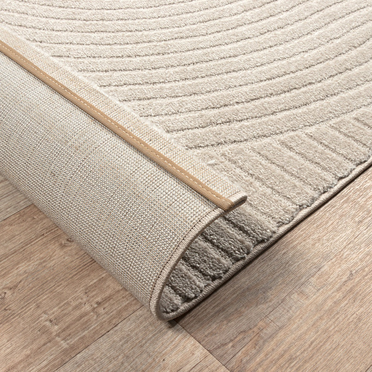 Teppich Beige Geometrisch Läufer Polyester Skandinavisch Einrichtung Wohnidee Bodenbelag CETINA_