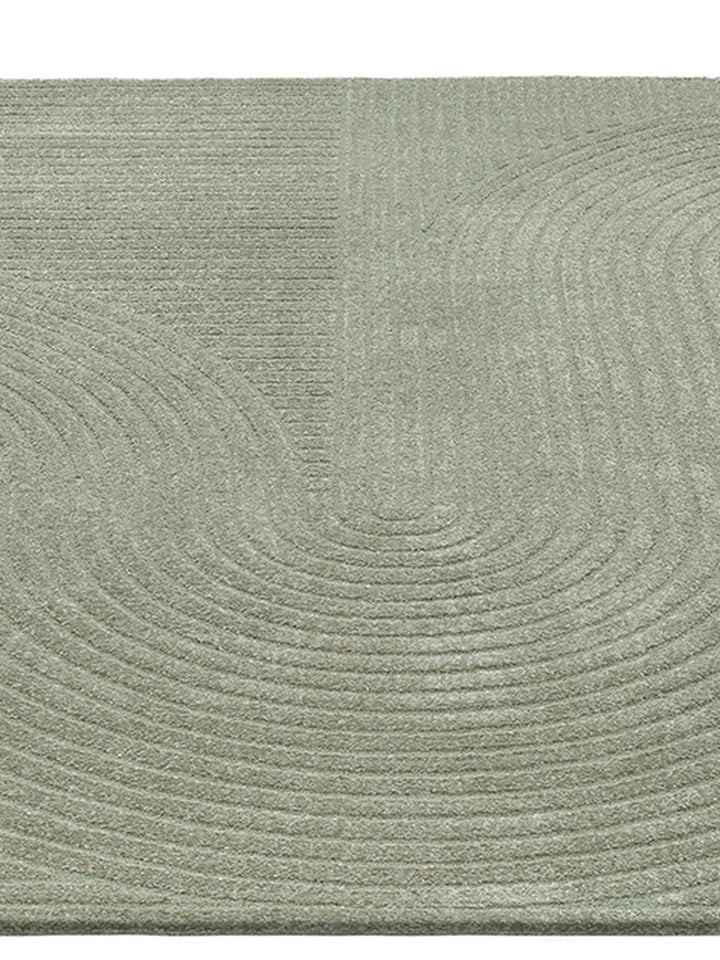 Teppich Grün Geometrisch rechteckig Polyester Wohnzimmer Schlafzimmer Flur Skandinavisch CETINA_