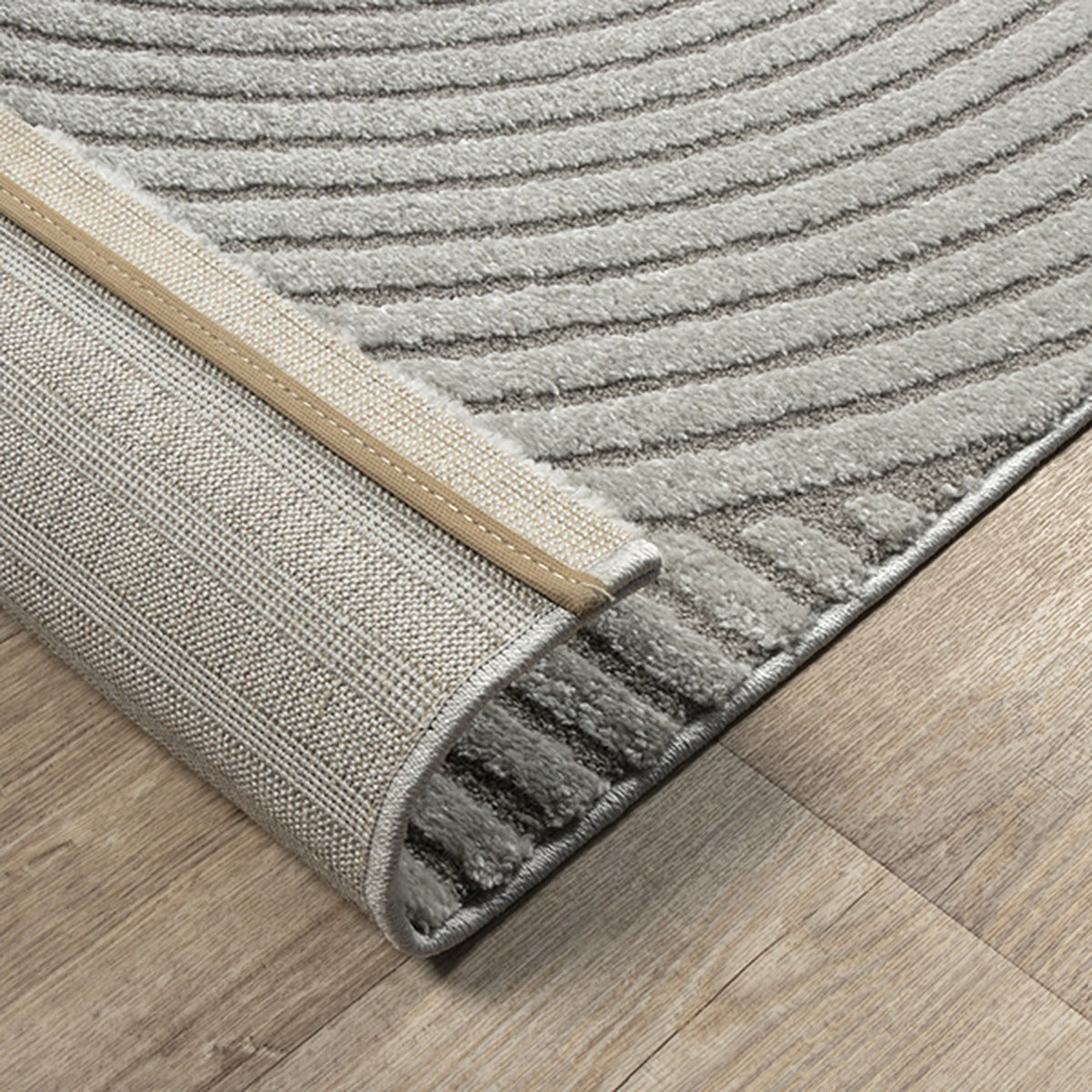 Teppich Grau Geometrisch rechteckig Polyester Skandinavisch Einrichtung Wohnidee Bodenbelag CETINA_