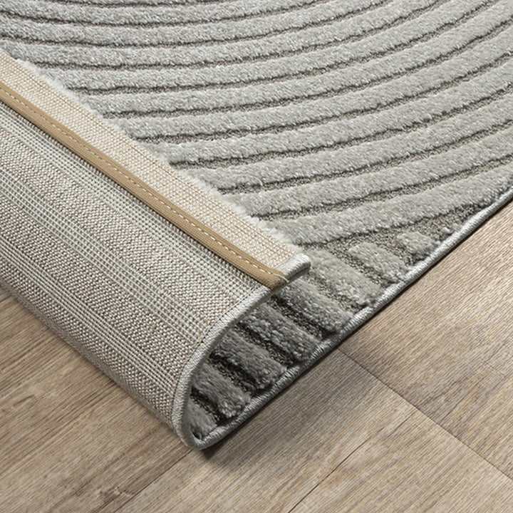 Teppich Grau Geometrisch Läufer Polyester Skandinavisch Einrichtung Wohnidee Bodenbelag CETINA_