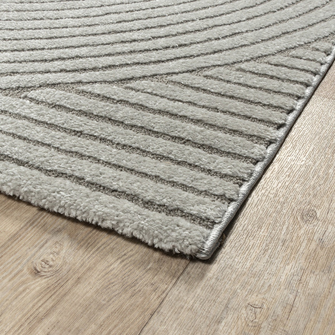 Teppich Grau Geometrisch Läufer Polyester Raumgestaltung Inneneinrichtung Skandinavisch CETINA_