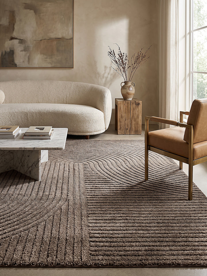 Teppich Braun Farbdetail Muster_