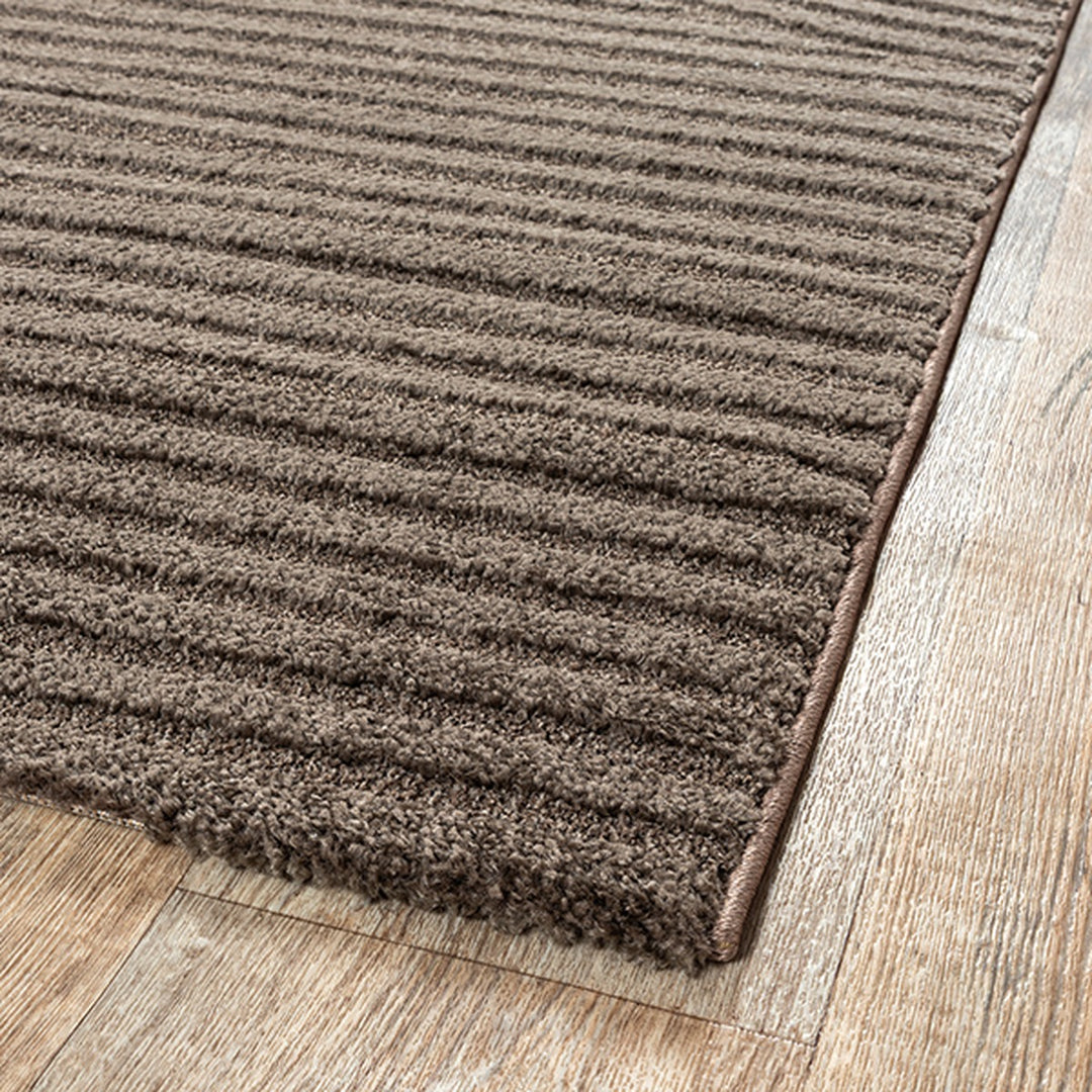 Teppich Braun Geometrisch rechteckig Polyester Skandinavisch Einrichtung Wohnidee Bodenbelag CETINA_