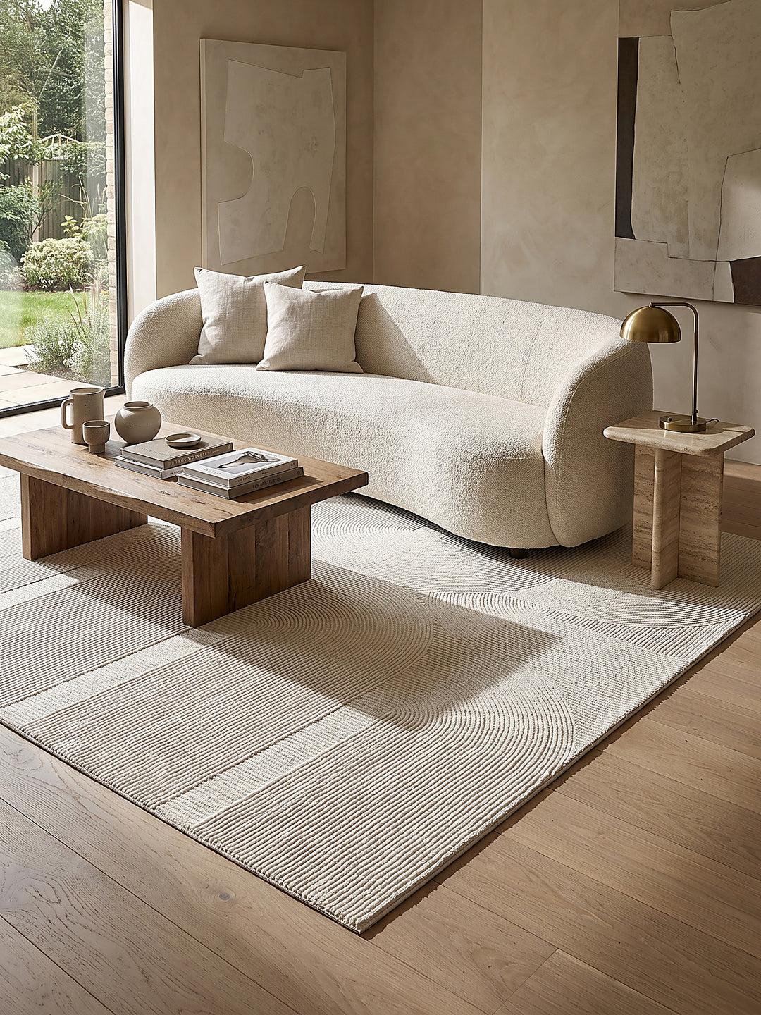 Teppich Creme Farbdetail Muster_