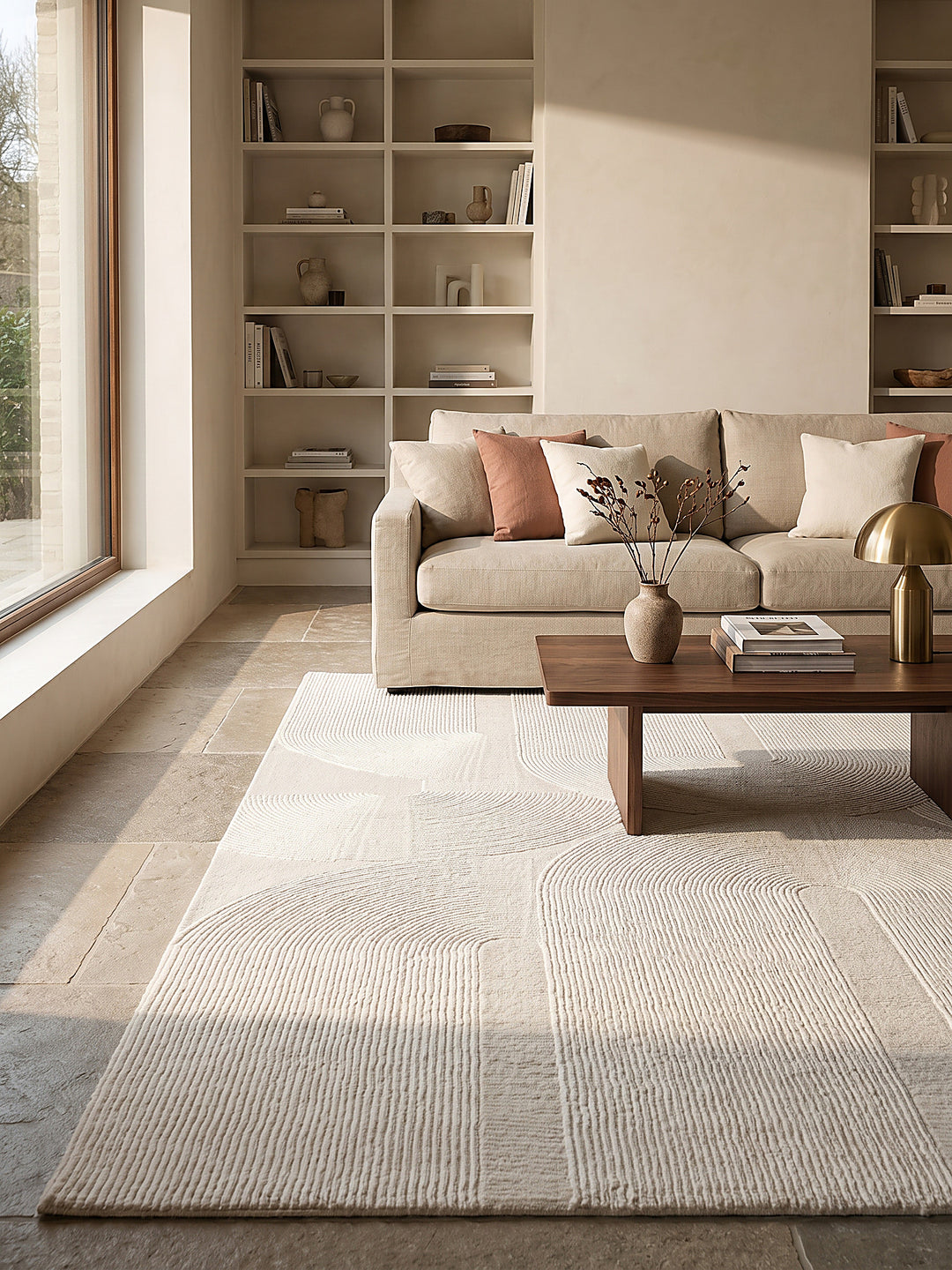Teppich Creme Farbdetail Muster_