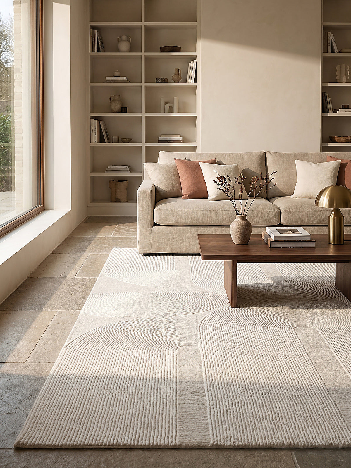 Teppich Creme Farbdetail Muster_