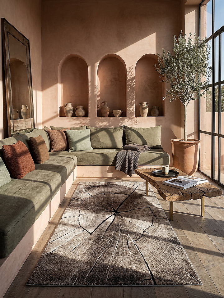 Teppich Natur Läufer im modernen Wohnzimmer_