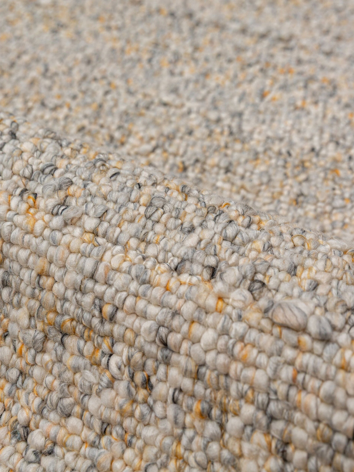 Teppich Gelb-Grau rechteckig Polyester Raumgestaltung Inneneinrichtung GLAVEN_
