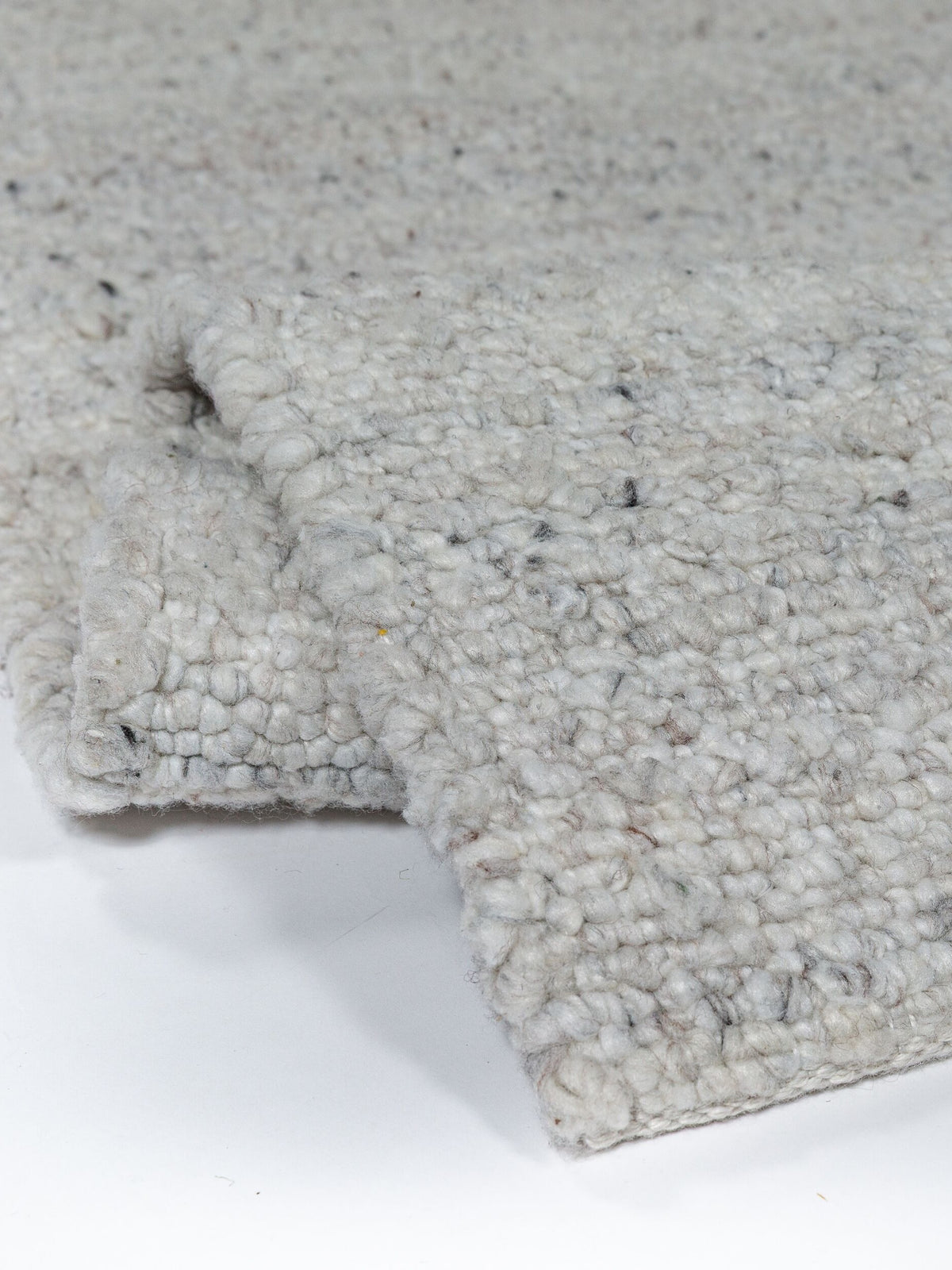 Teppich Hellgrau rechteckig Polyester Einrichtung Wohnidee Bodenbelag GLAVEN_