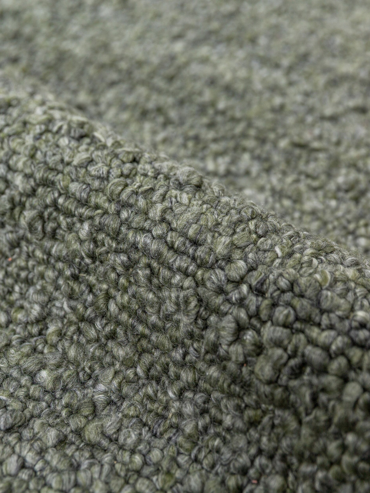 Teppich Grün-Grau rechteckig Polyester Raumgestaltung Inneneinrichtung GLAVEN_