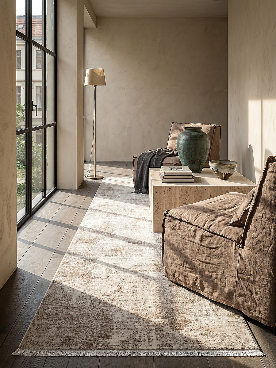Teppich Beige Textur Nahaufnahme_