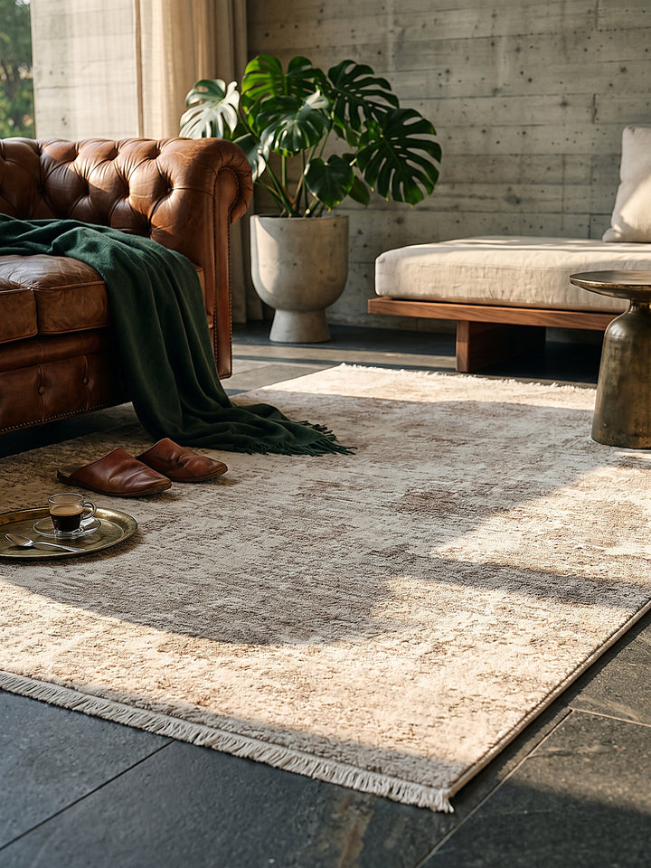 Teppich Beige Textur Nahaufnahme_