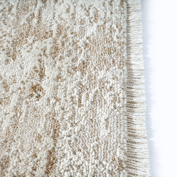 Teppich Kurzflor Beige für harmonische Raumgestaltung Polyester SCRIVIA Serie_