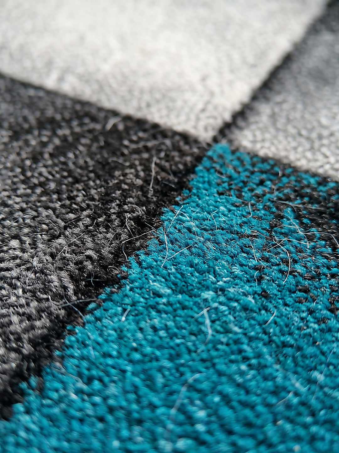 Teppich Türkis Farbdetail Muster_