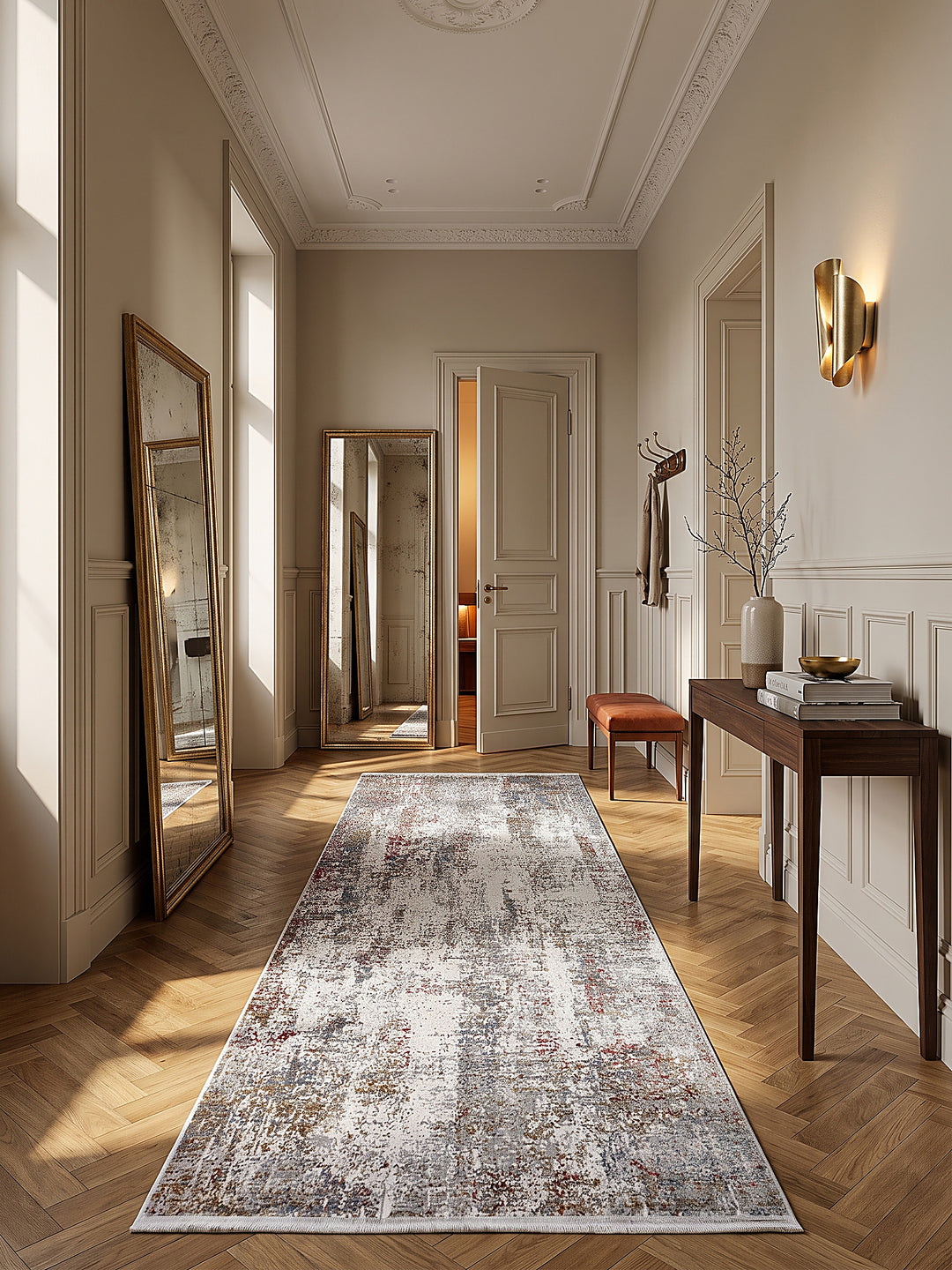 Teppich Mehrfarbig Läufer im modernen Wohnzimmer_