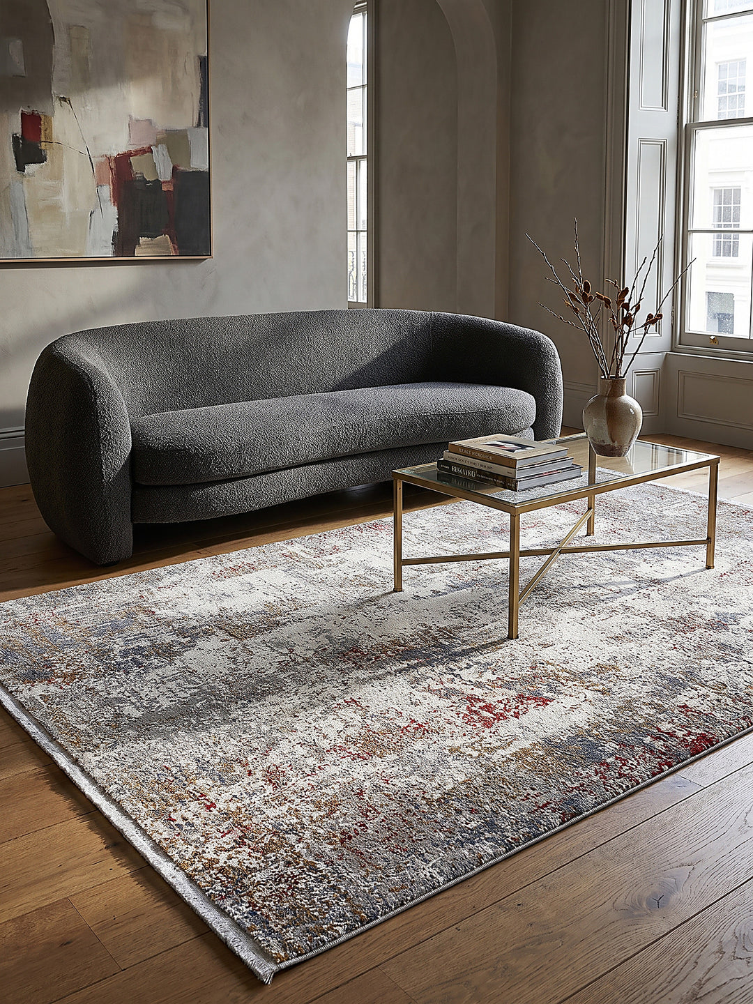 Teppich Mehrfarbig Farbdetail Muster_