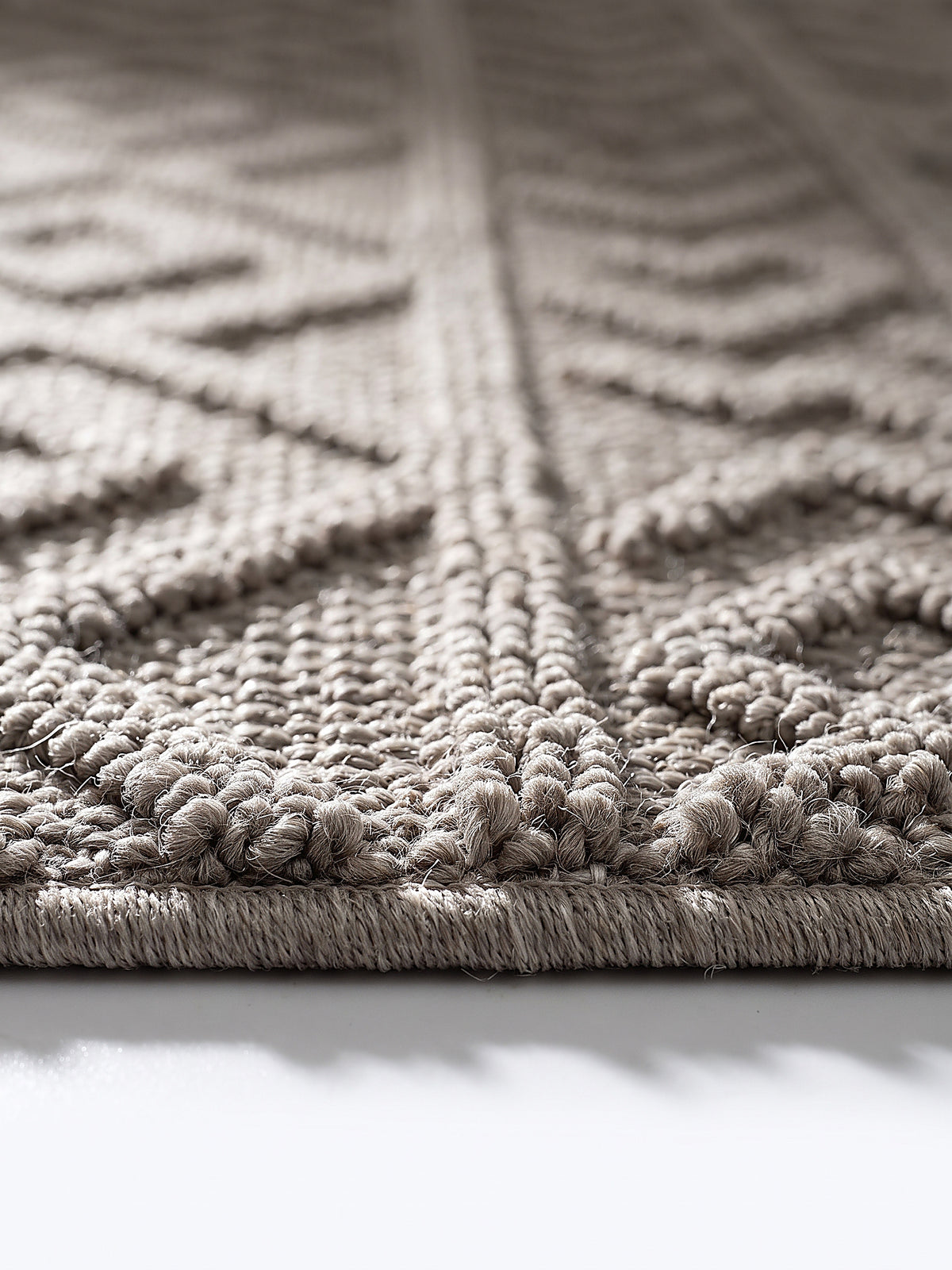 Teppich Beige Florhöhe Profil