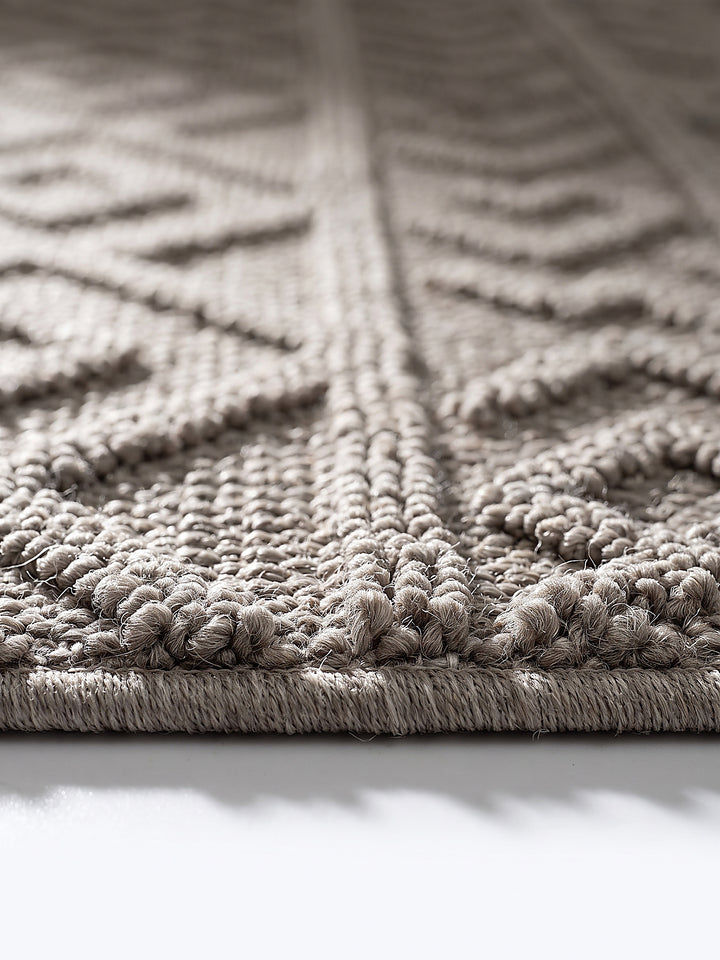 Teppich Beige Florhöhe Profil_