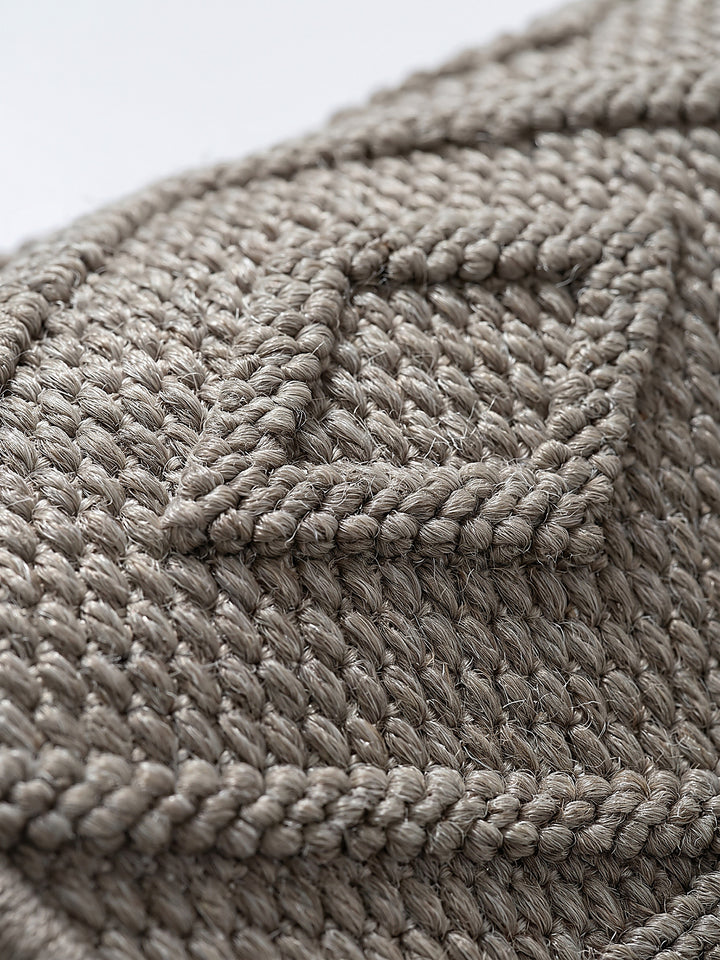 Teppich Beige Webstruktur Nahaufnahme_