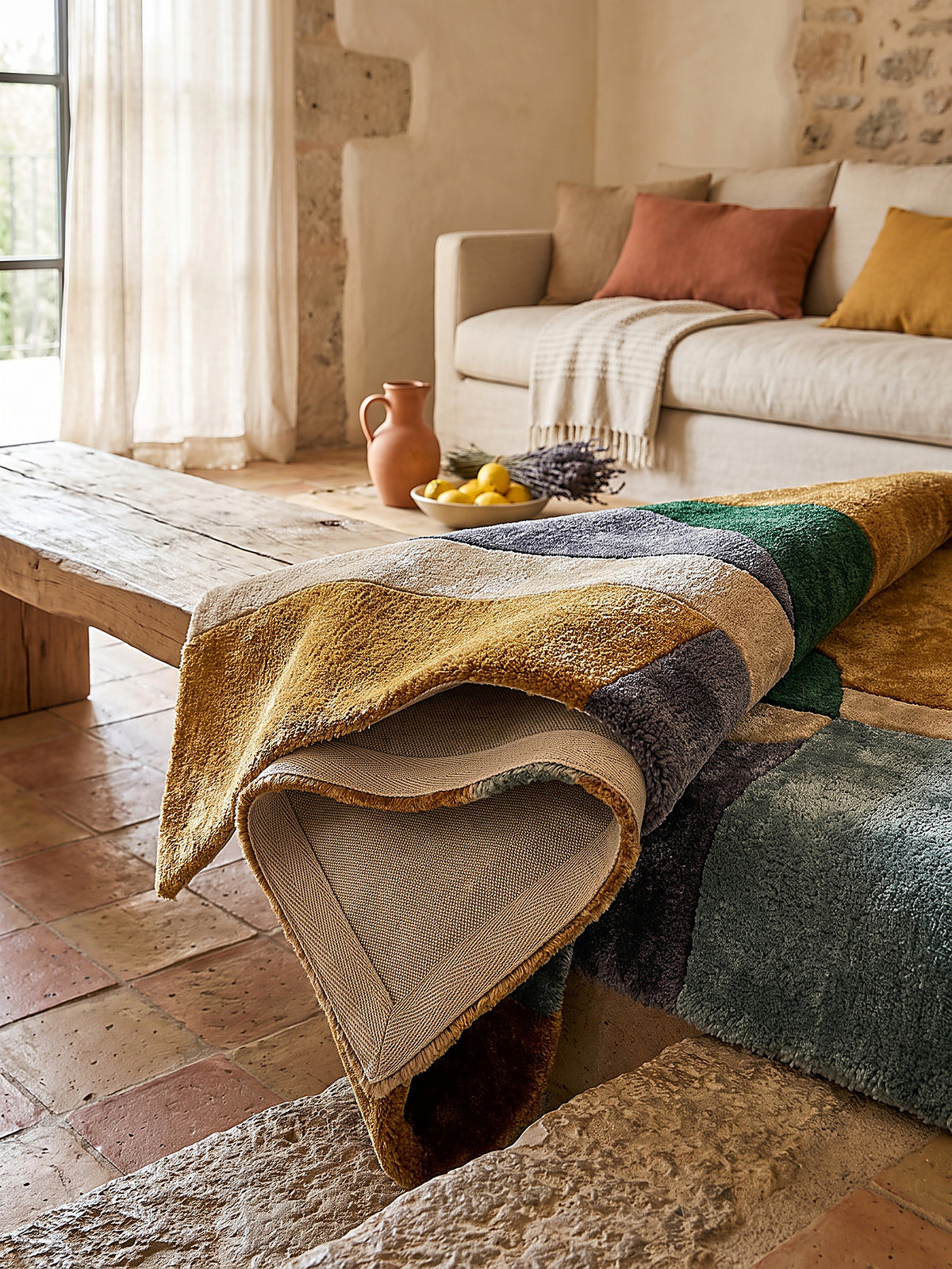 Teppich Multi rechteckig Editorial Styling