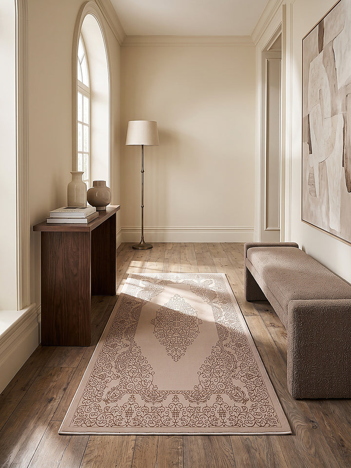Teppich Beige Farbdetail Muster_