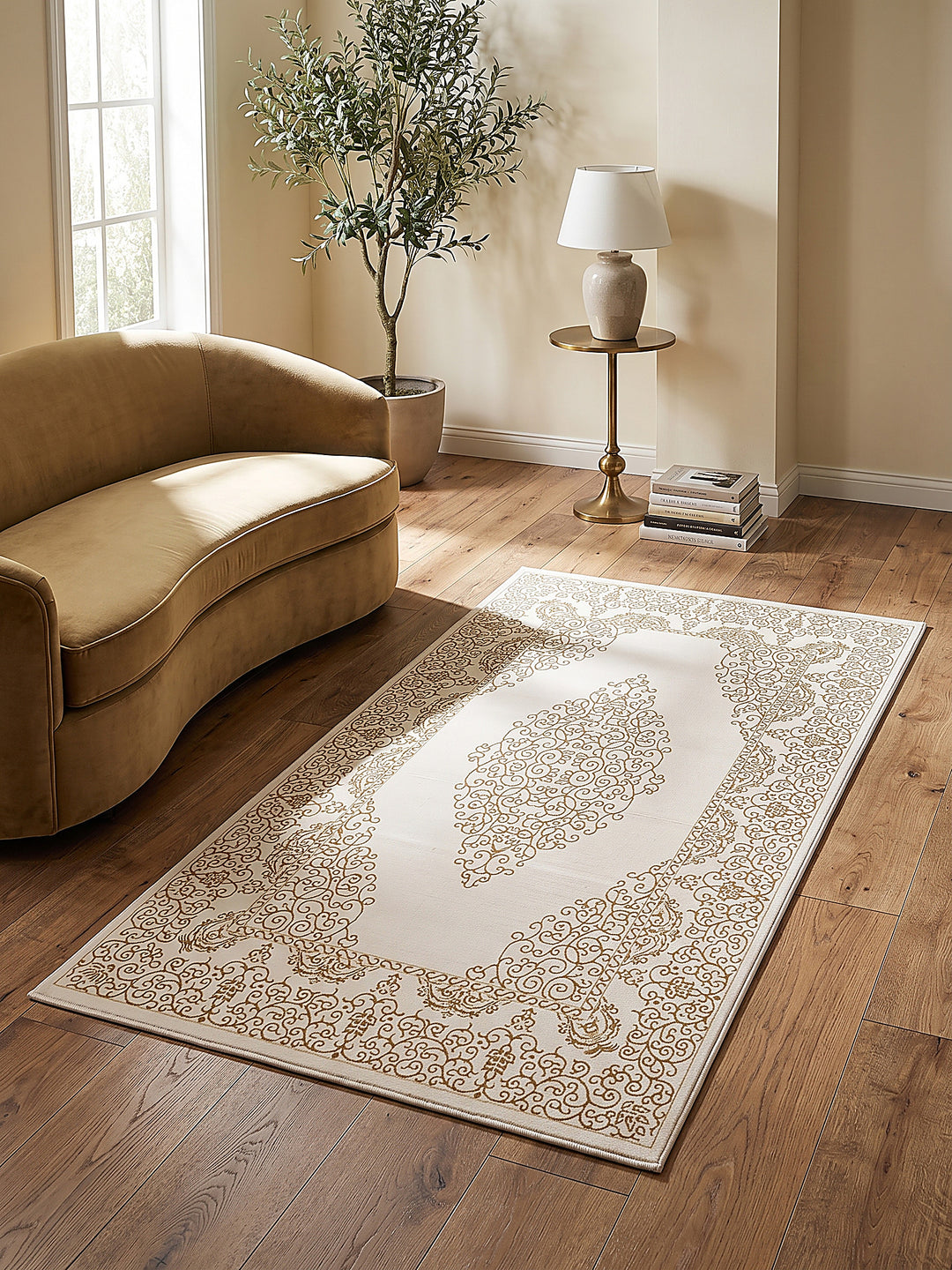 Teppich Creme Farbdetail Muster_