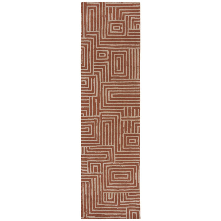 Teppich Kurzflor Labyrinth Muster - Geometrisch - Wohnzimmer_Läufer_