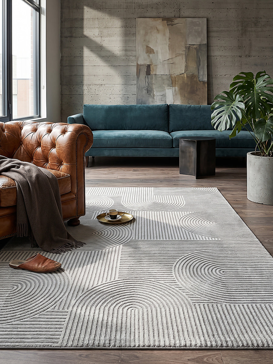 Teppich Grau Textur Nahaufnahme_