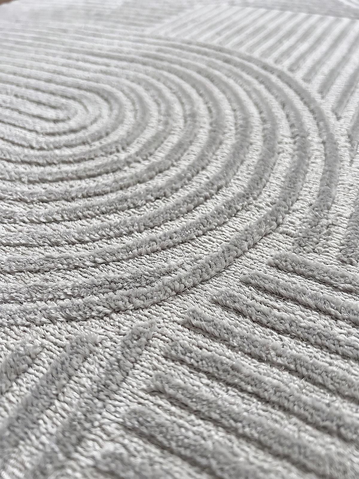 Teppich Grau Farbdetail Muster