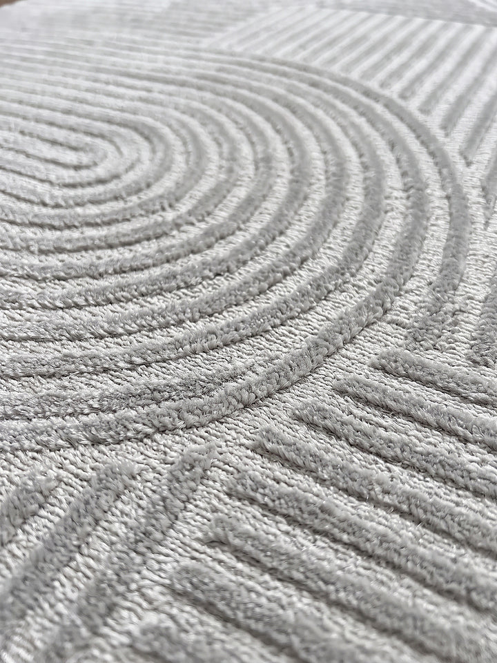 Teppich Grau Farbdetail Muster_