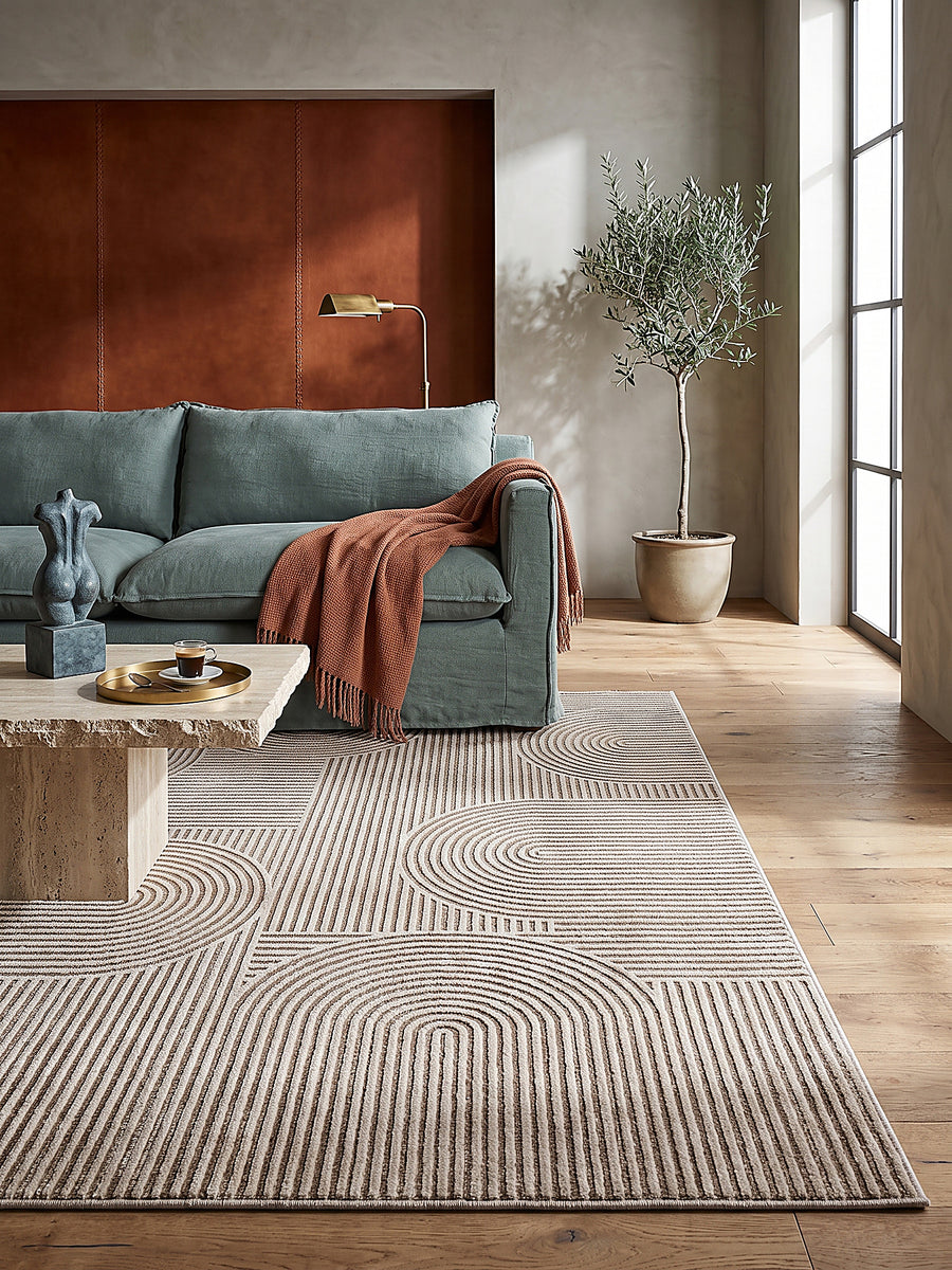 Teppich Beige Textur Nahaufnahme_
