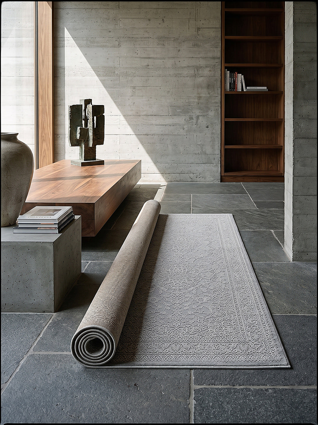 Teppich Grau Läufer Editorial Styling_