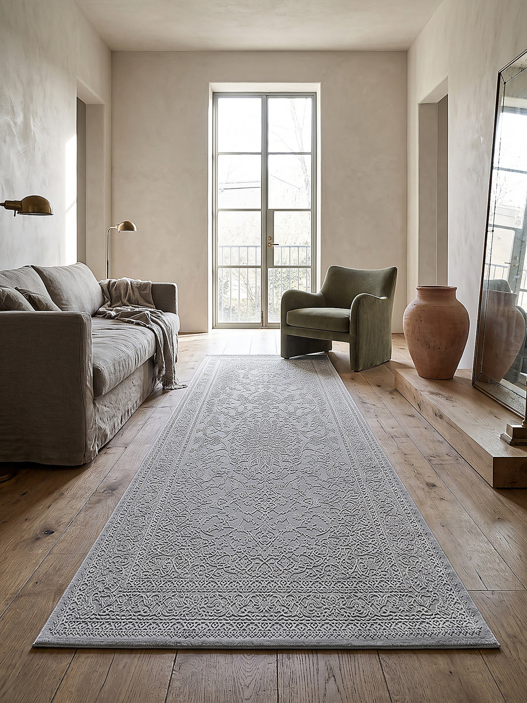 Teppich Grau Textur Nahaufnahme_