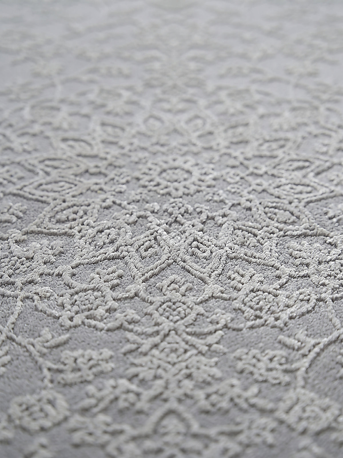Teppich Grau Farbdetail Muster_
