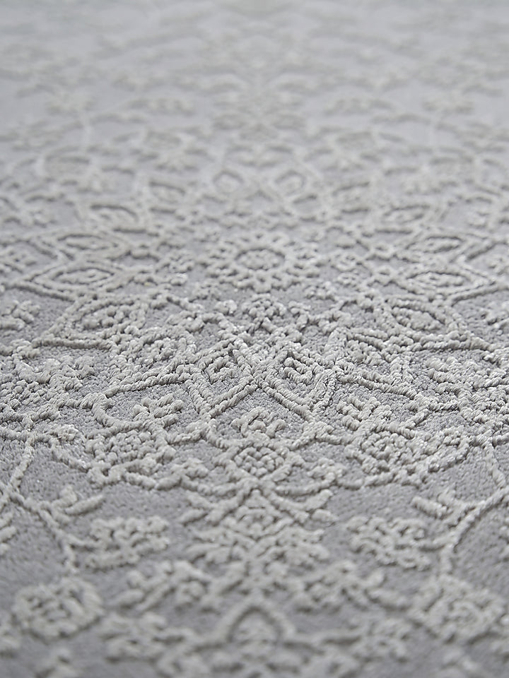 Teppich Grau Farbdetail Muster_