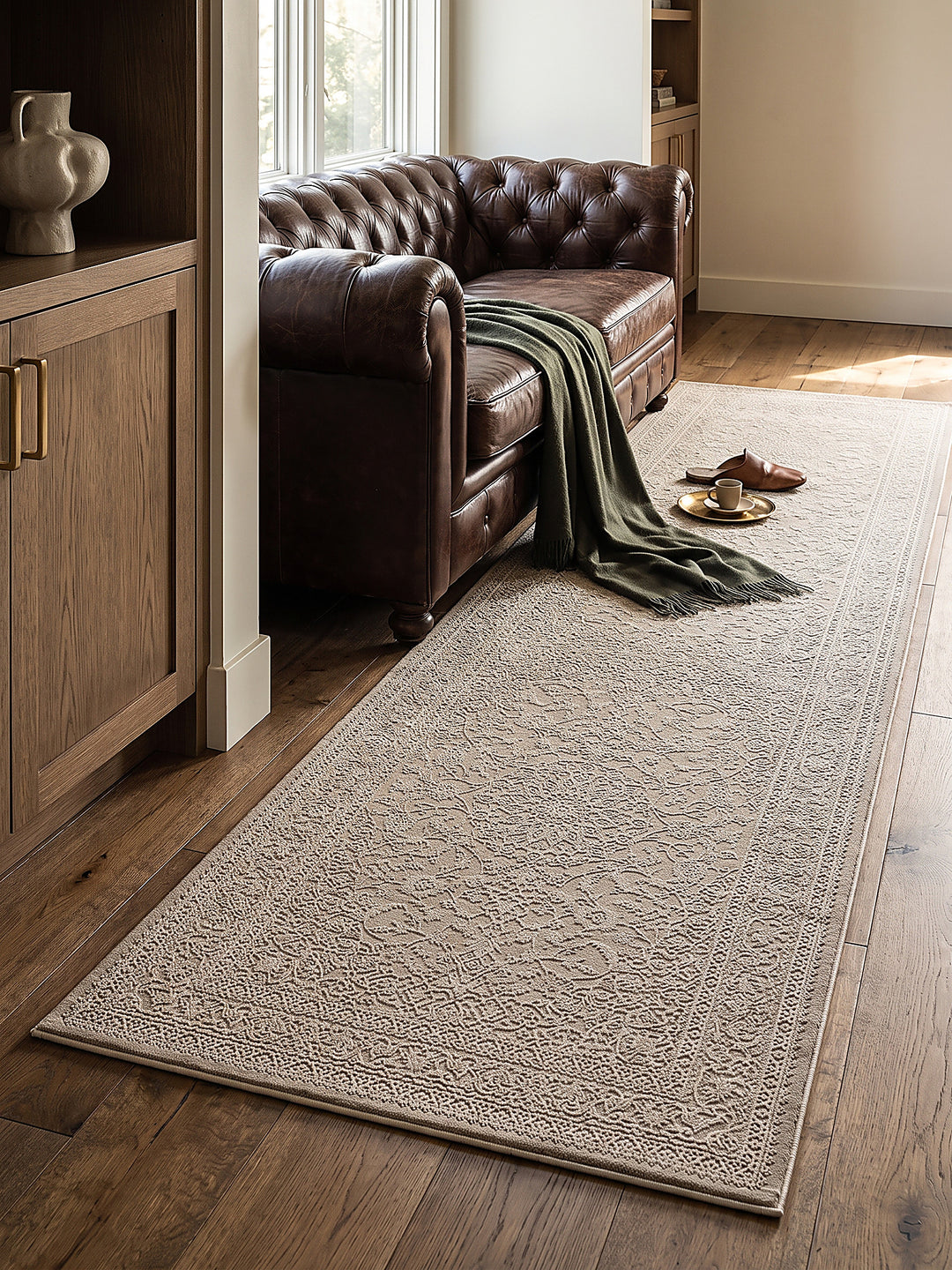 Teppich Beige Textur Nahaufnahme_