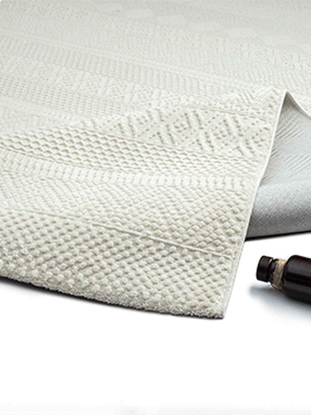 Teppich Creme Läufer Polyester (recycelt) Einrichtung Wohnidee Bodenbelag KASOS_