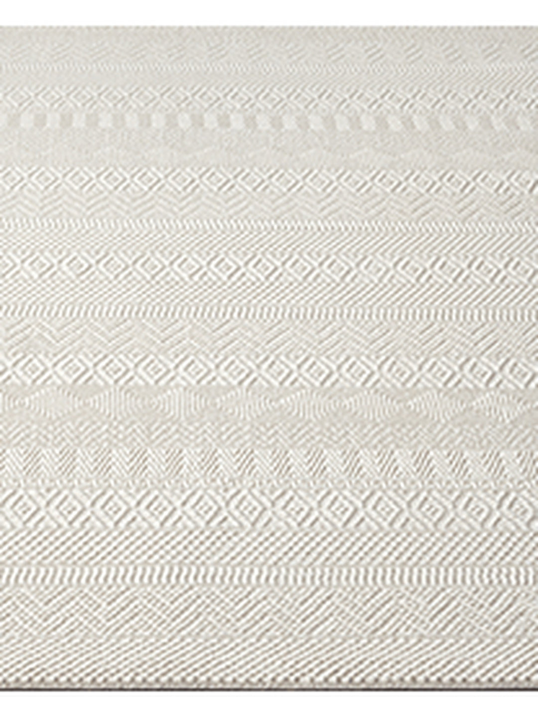 Teppich Creme rechteckig Polyester (recycelt) Raumgestaltung Inneneinrichtung KASOS_