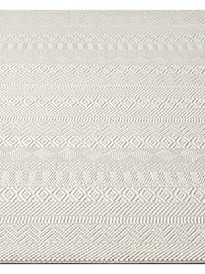 Teppich Creme rechteckig Polyester (recycelt) Raumgestaltung Inneneinrichtung KASOS_