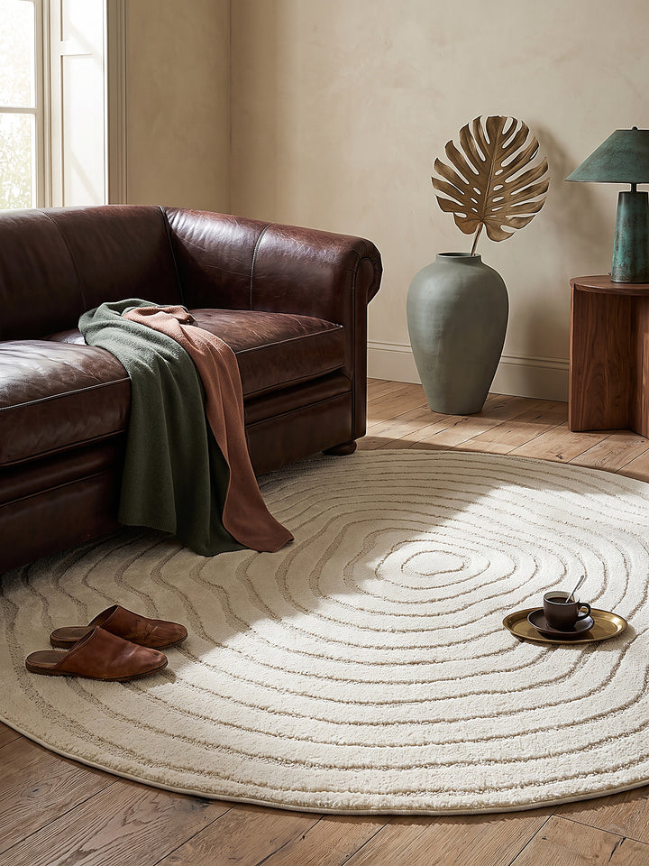 Teppich Creme Textur Nahaufnahme_