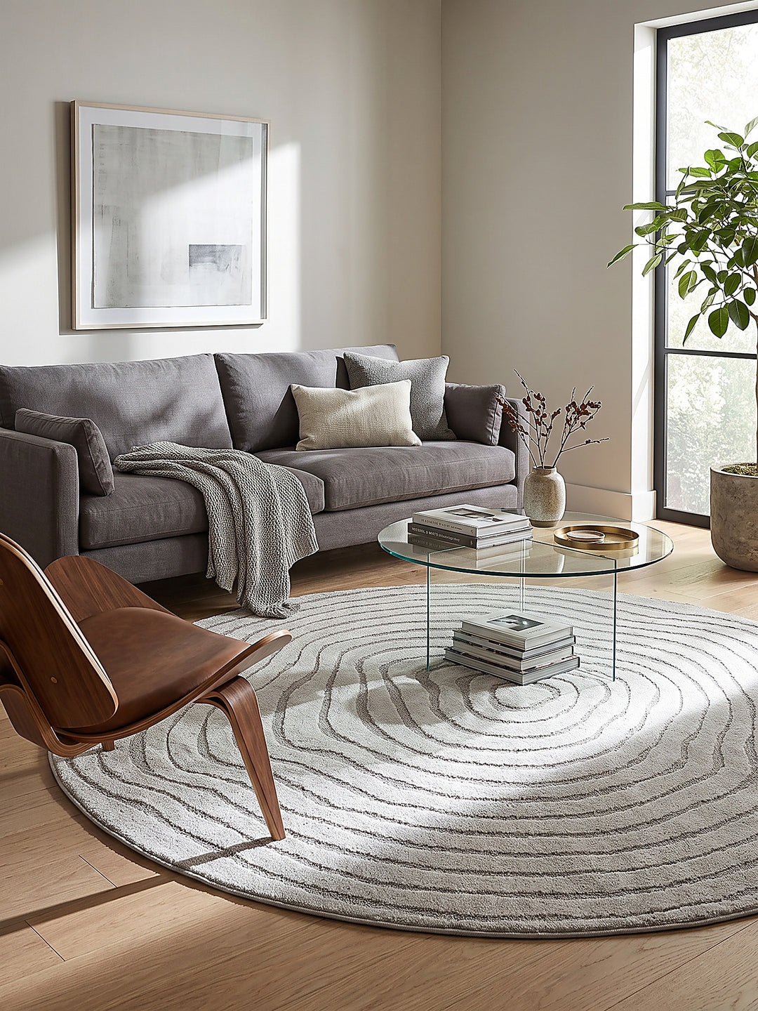Teppich Grau Farbdetail Muster_