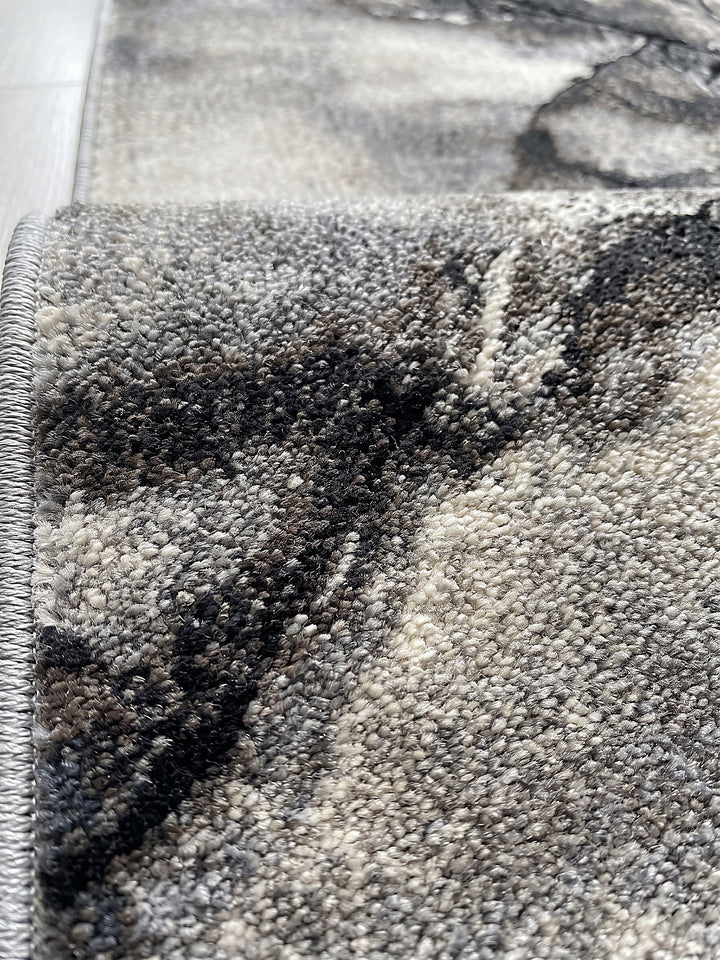 Teppich Grau Farbdetail Muster_