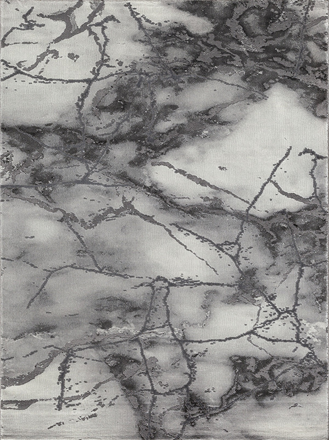 Teppich Grau Abstrakt rechteckig Polypropylen Raumgestaltung Inneneinrichtung Modern SVEDA 160x230_