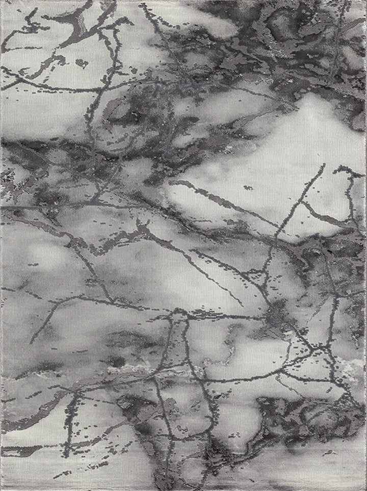 Teppich Grau Abstrakt rechteckig Polypropylen Raumgestaltung Inneneinrichtung Modern SVEDA 160x230_