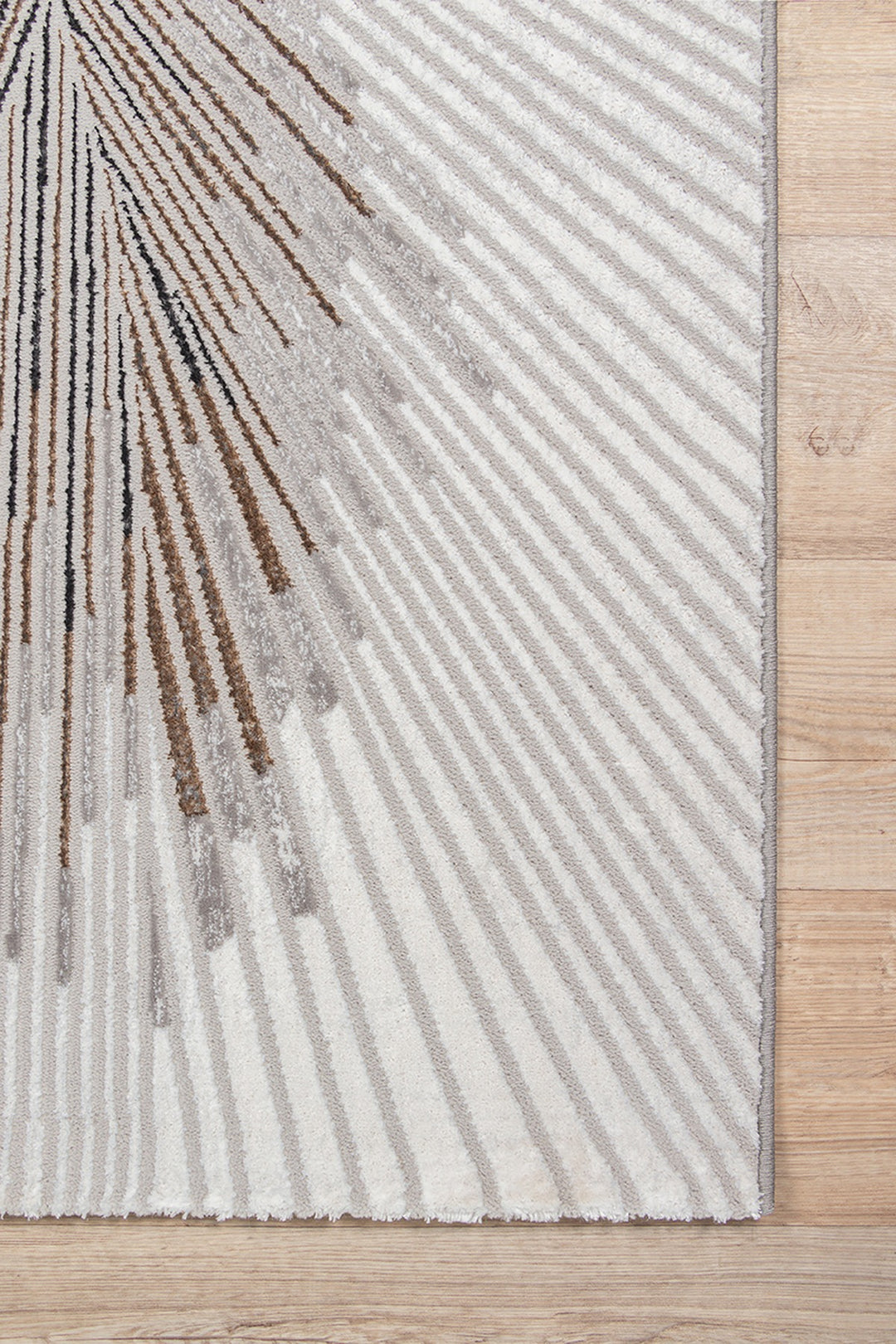 Teppich Grau Streifen rechteckig POLYESTER KAVALA 120x170 Kollektion Design Muster_