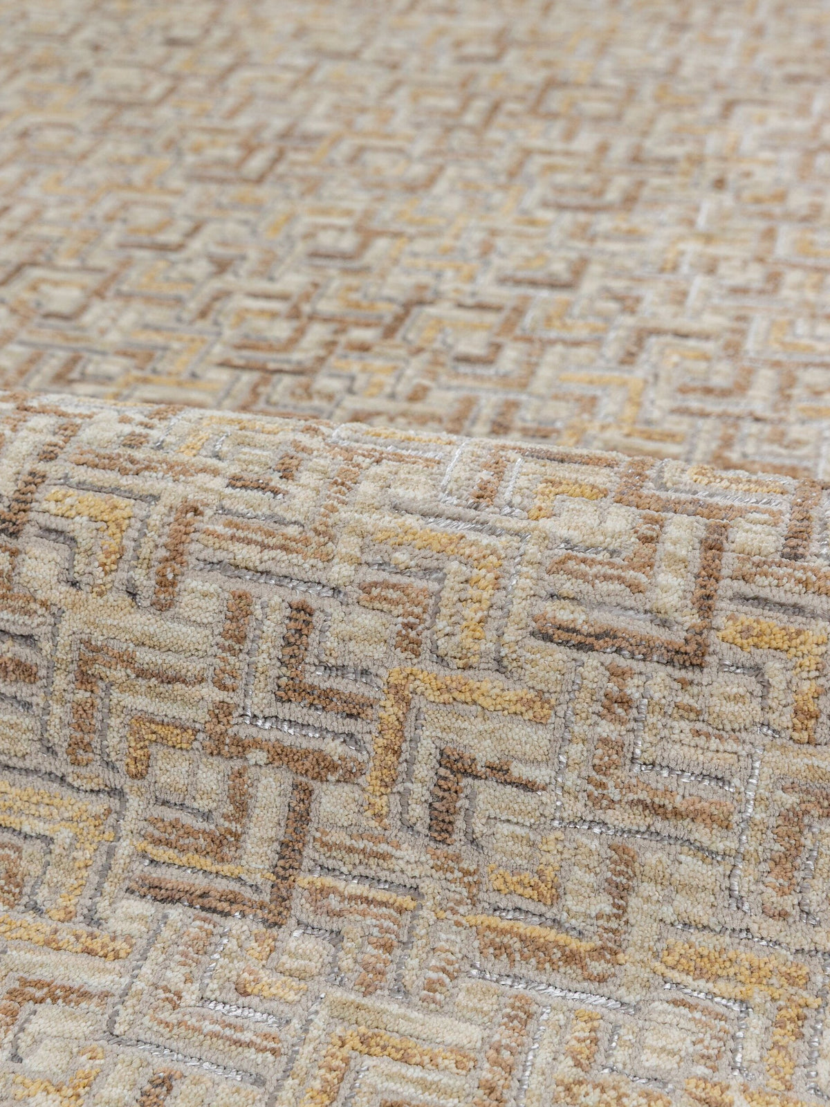 Teppich Natur rechteckig Polyester Raumgestaltung Inneneinrichtung EWENNY