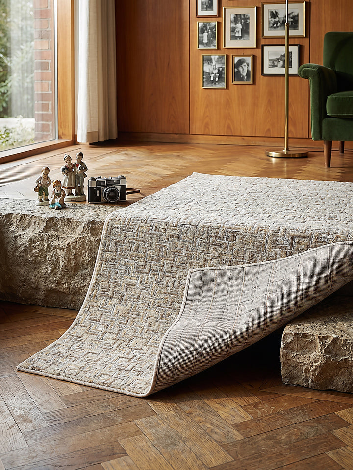Teppich Natur rechteckig Editorial Styling_