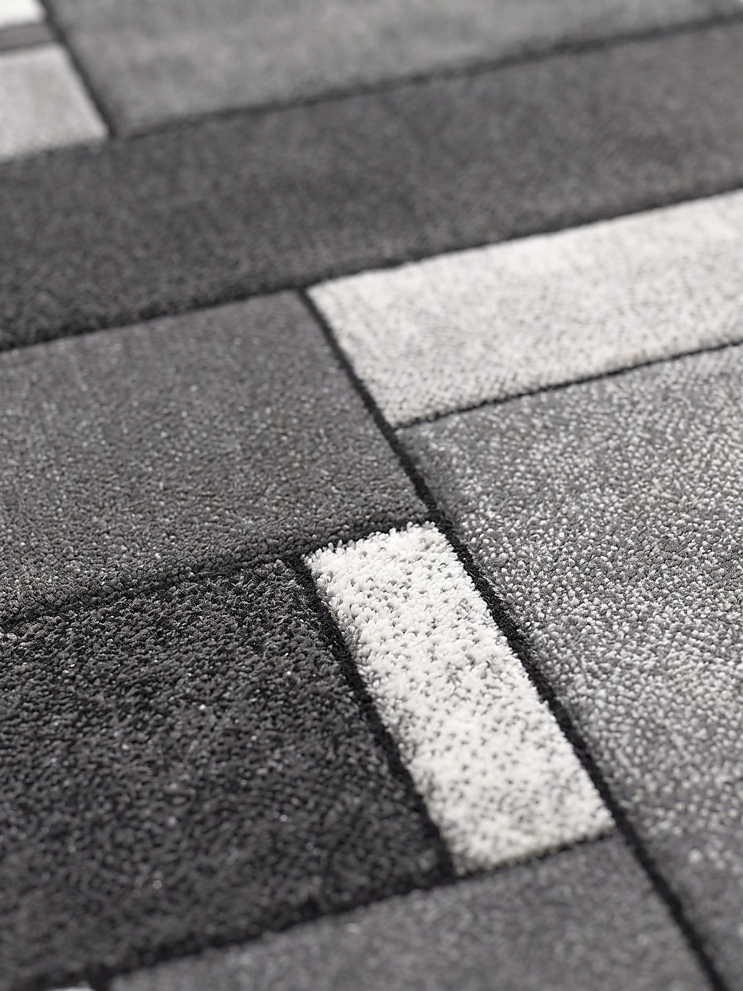 Teppich Grau Farbdetail Muster_