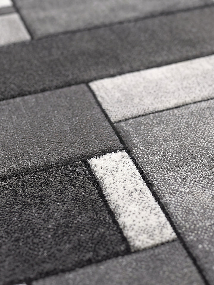 Teppich Grau Farbdetail Muster_