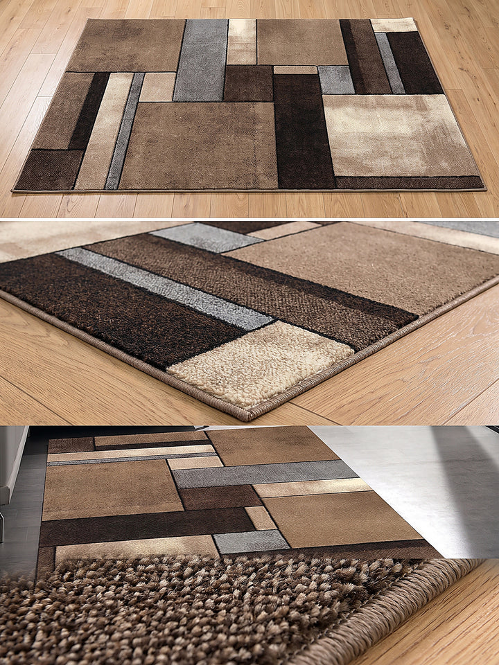 Teppich Beige Webstruktur Nahaufnahme_